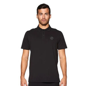 Bertigo Men's Black Rex Patch Polo